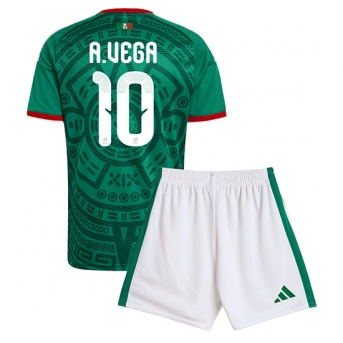 Billige Fotballdrakt Mexico Alexis Vega #10 Replika Hjemmedraktsett Barn VM 2026 Kortermet (med bukser)